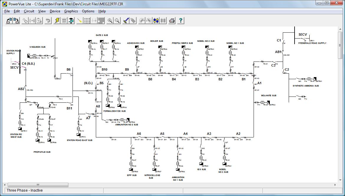 PowerVue Circuit Analyzer screenshot